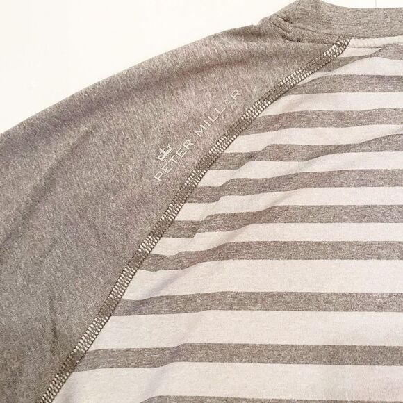 Peter Millar Rio Engineered Stripe Shirt Performance Stretch  UPF 50+ Golf - Picture 4 of 5